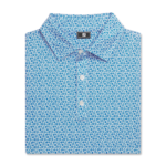 FootJoy Allover Floral Lisle Polo (Athletic Fit)