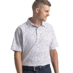FJ Watercolor Floral Pique Polo